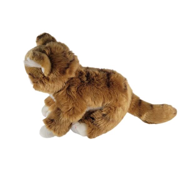 Realistic Maine Coon Cat Manny Realistic Plush Stuffed Animal Toy Brown White - Picture 16 of 16
